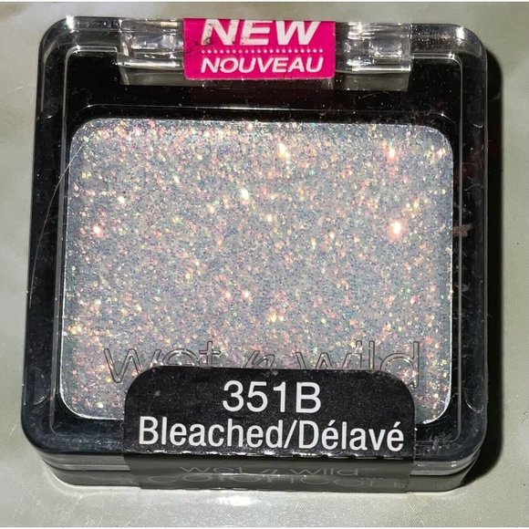 WET N WILD Color Icon Glitter Eyeshadow Single - 351B Bleached - NEW/SEALED - Picture 1 of 2